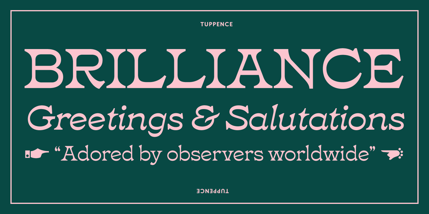 Tuppence ExtraLight Pair Font Poster #1