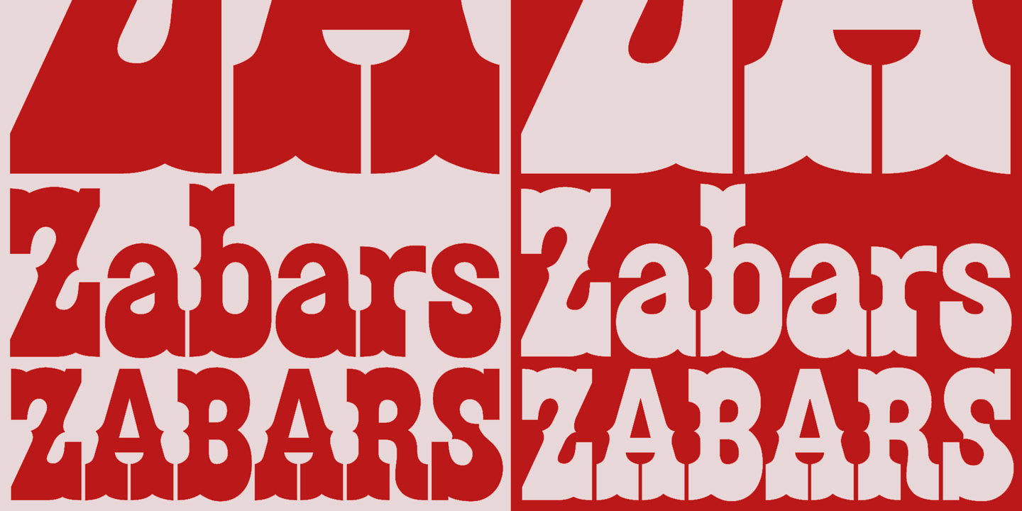 Zabars Font Poster #1
