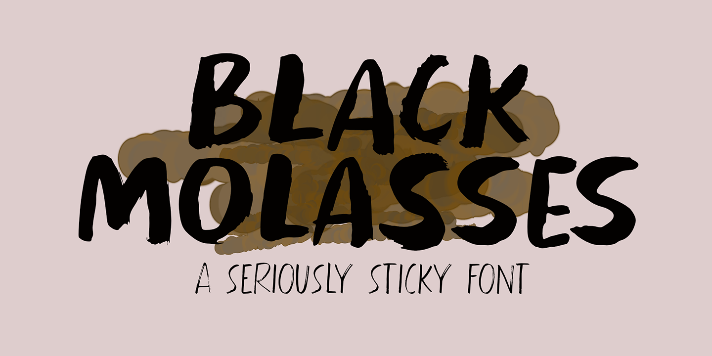 Black Molasses Font Poster #1