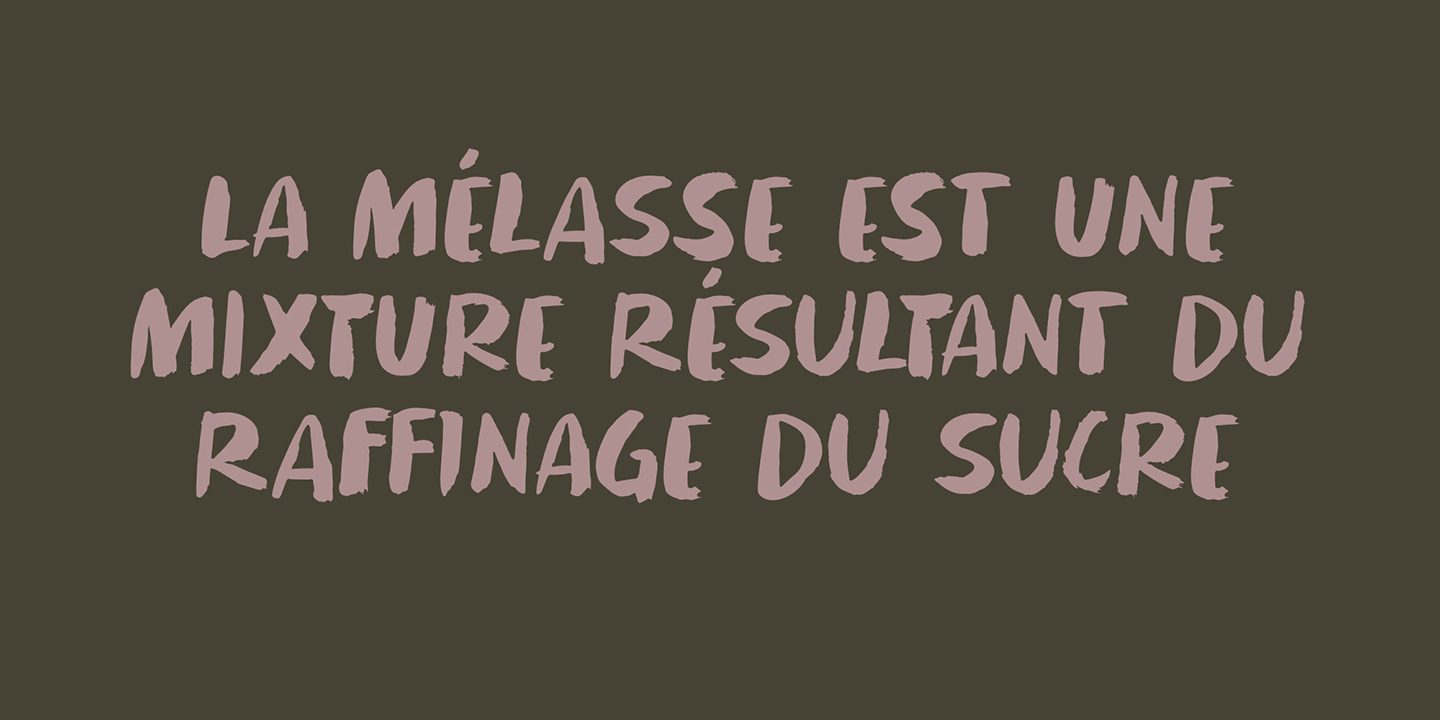 Black Molasses Font Poster #1