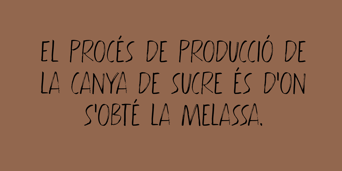 Black Molasses Font Poster #1