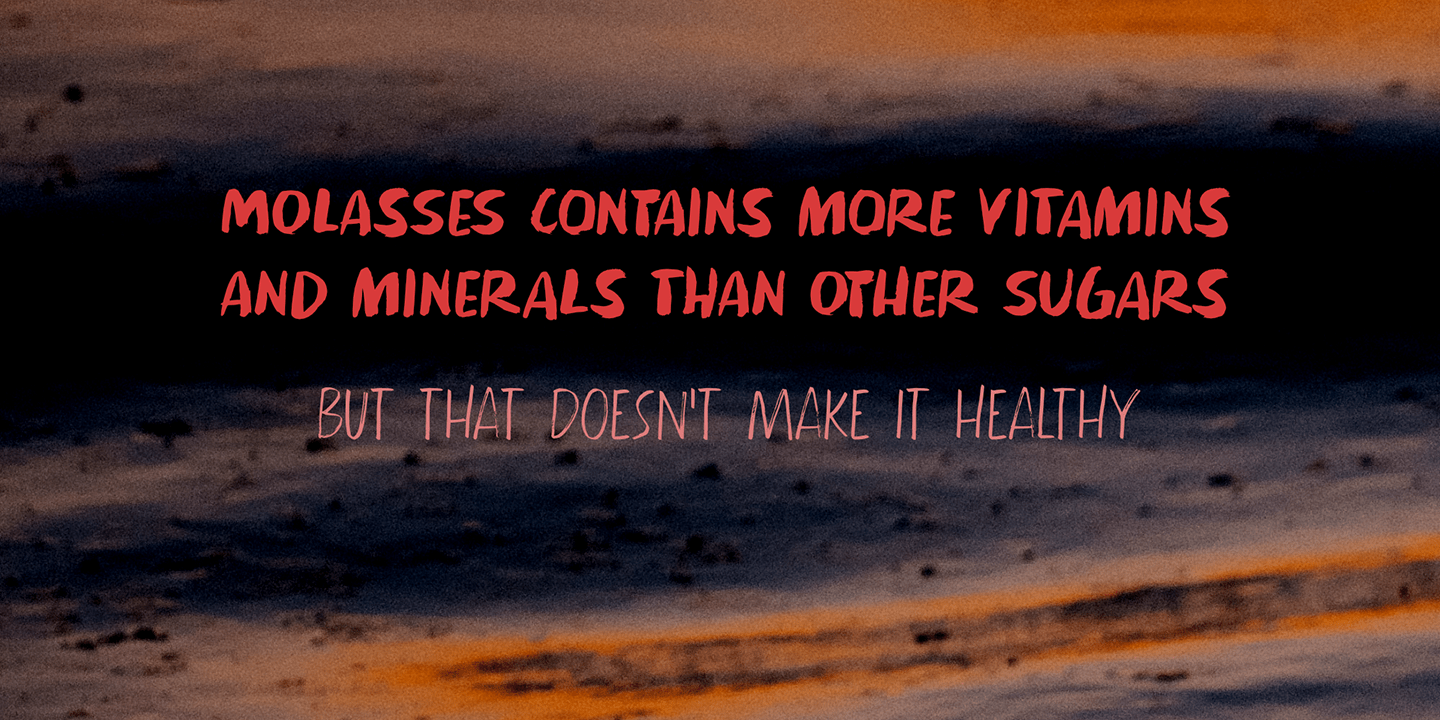 Black Molasses Font Poster #1