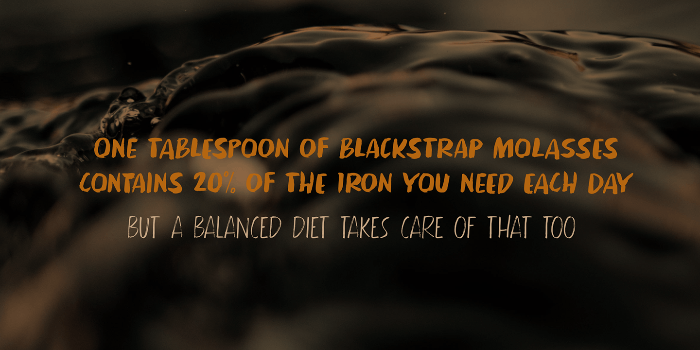 Black Molasses Font Poster #1