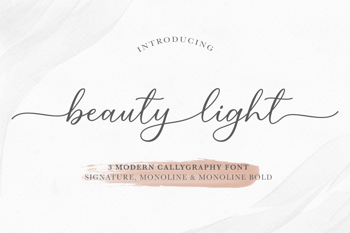 Beauty Light Font Poster #1