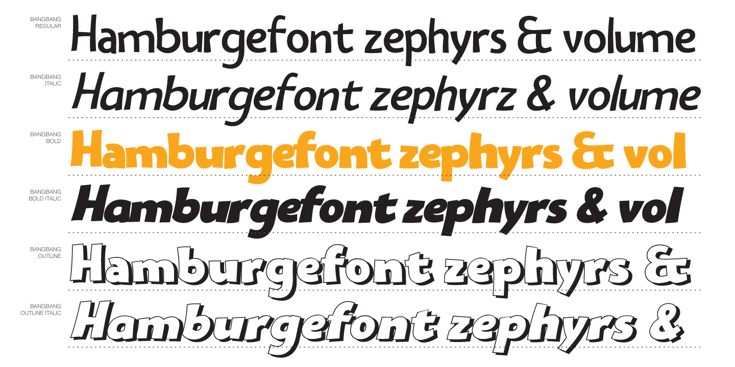 Bangbang Font Poster #1