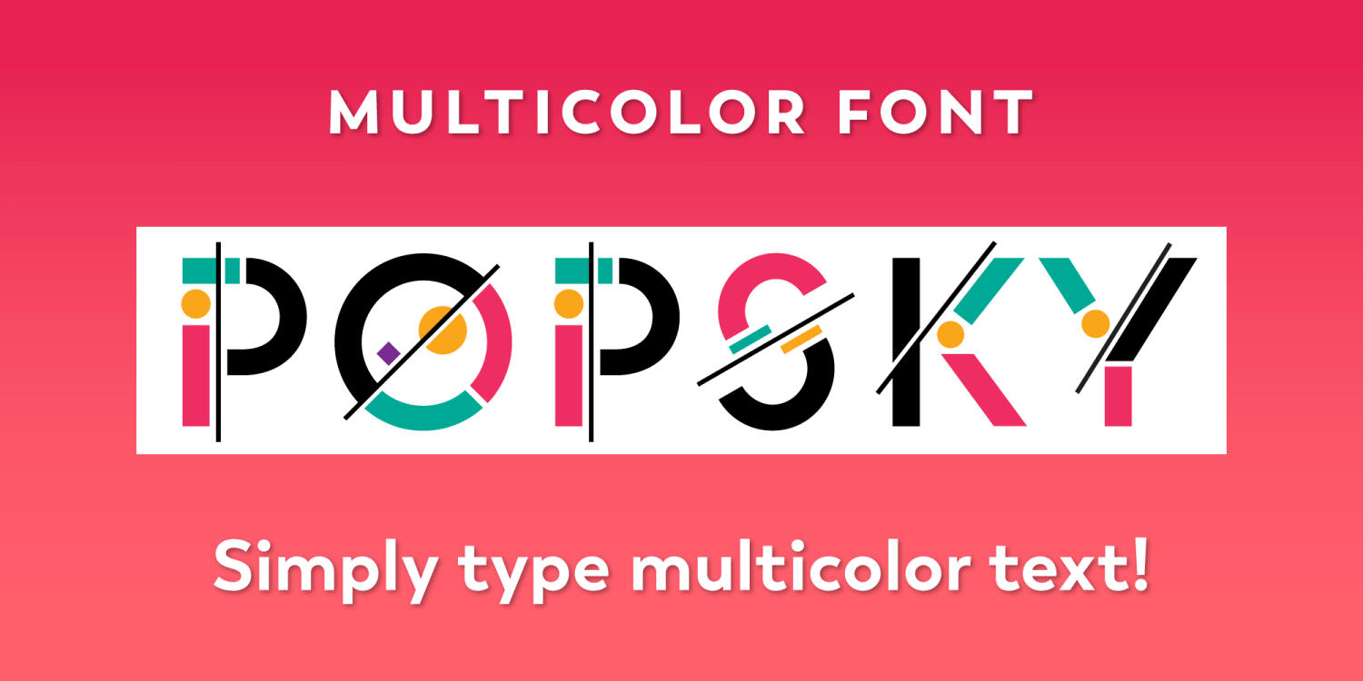 Popsky Font Poster #1