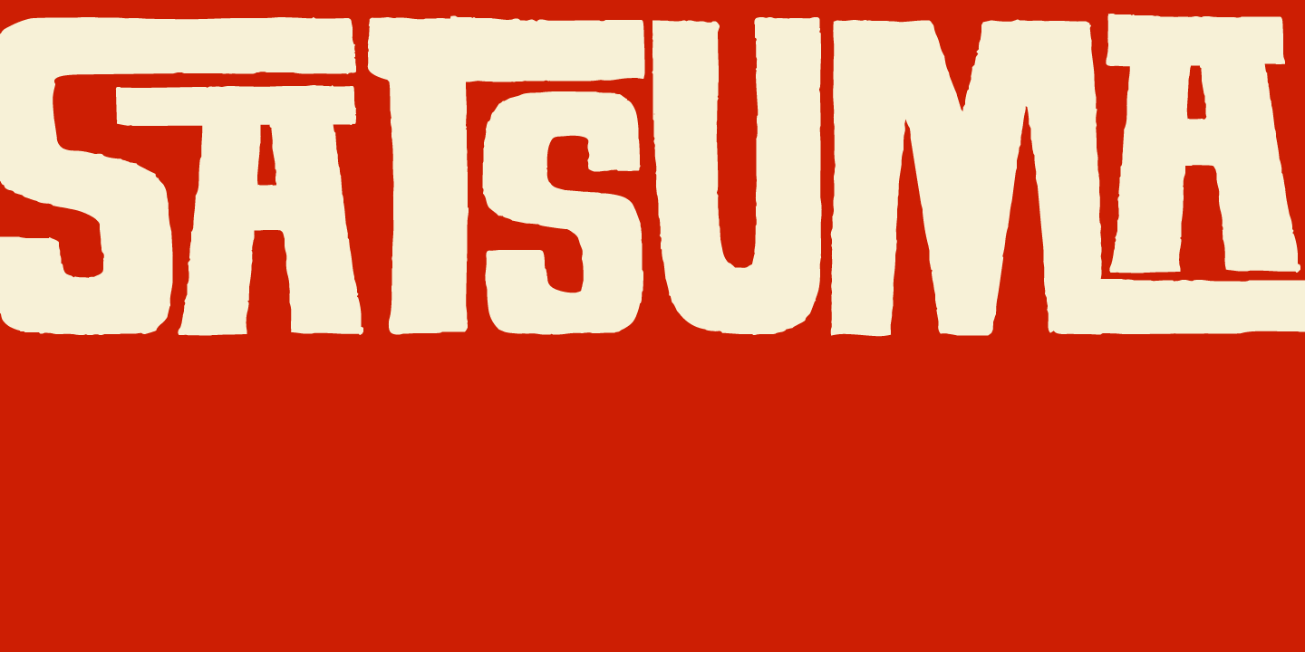 Satsuma Font Poster #1