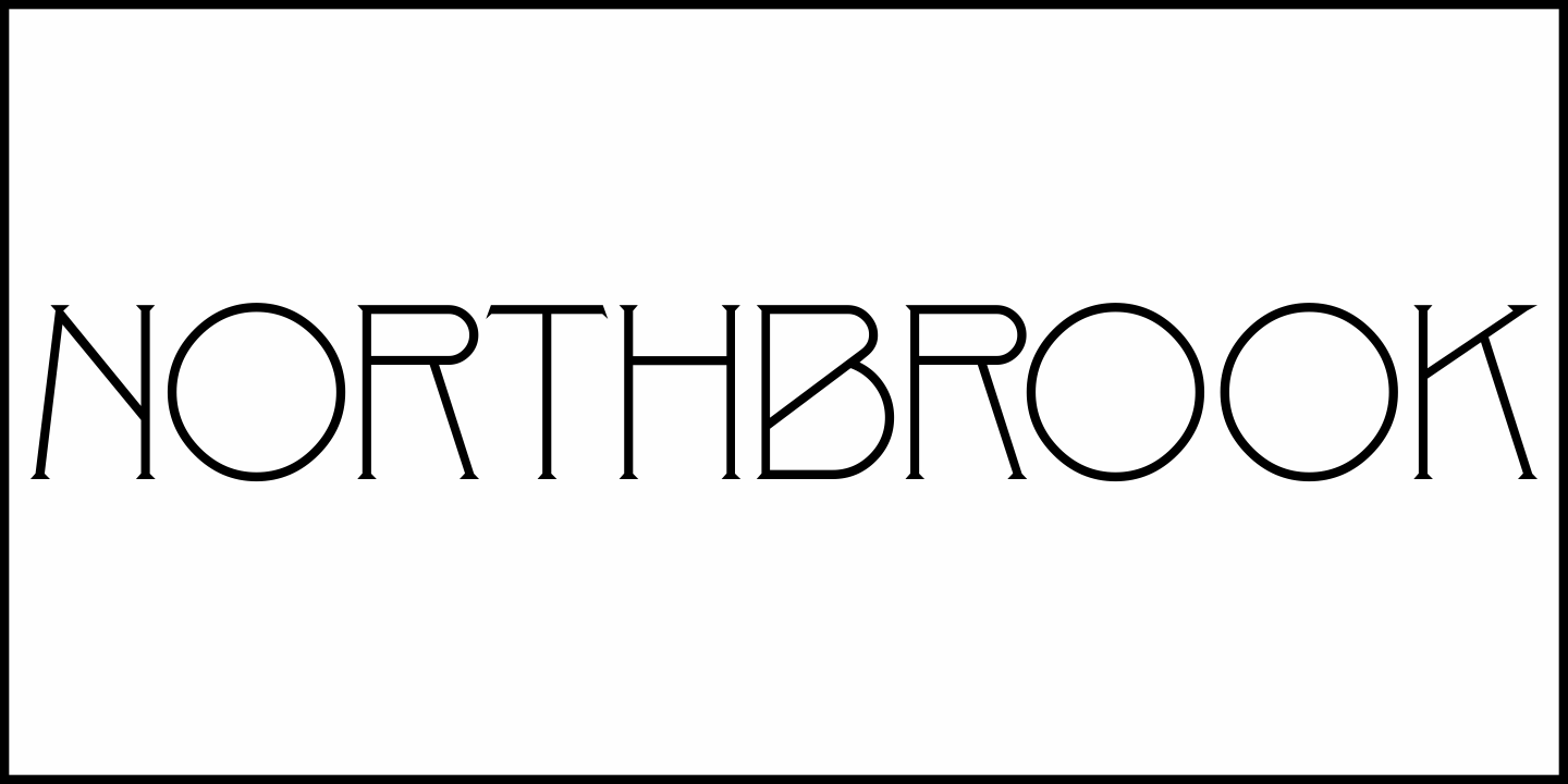 Northbrook Font Poster #1