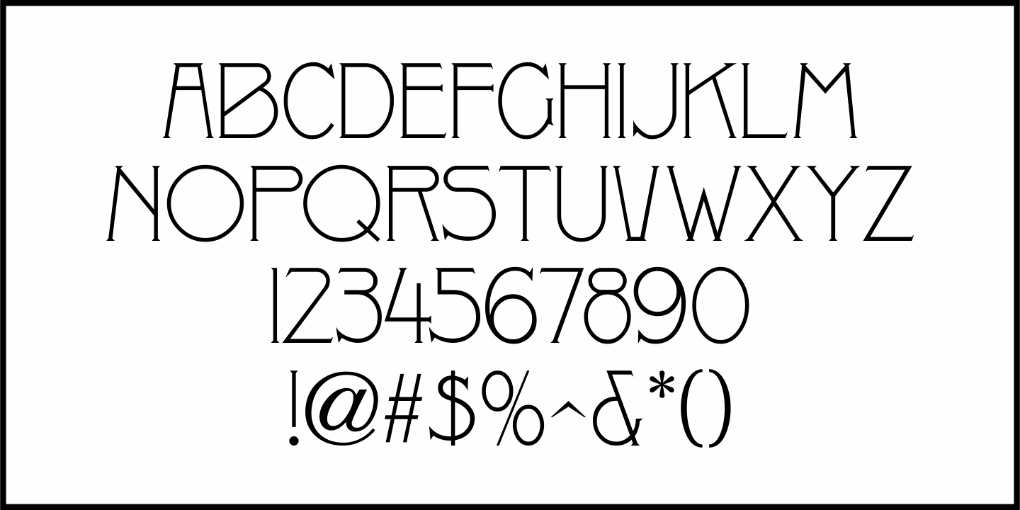 Northbrook Font Poster #1