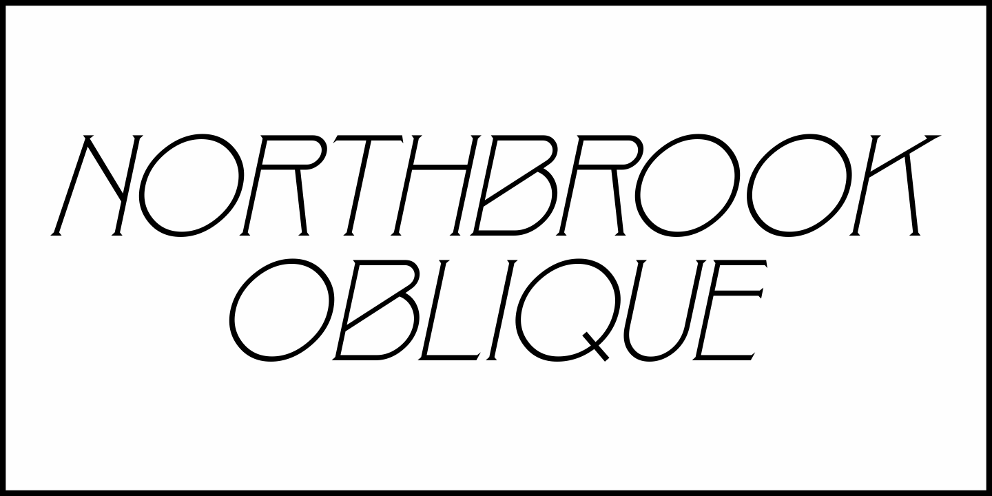 Northbrook Font Poster #1