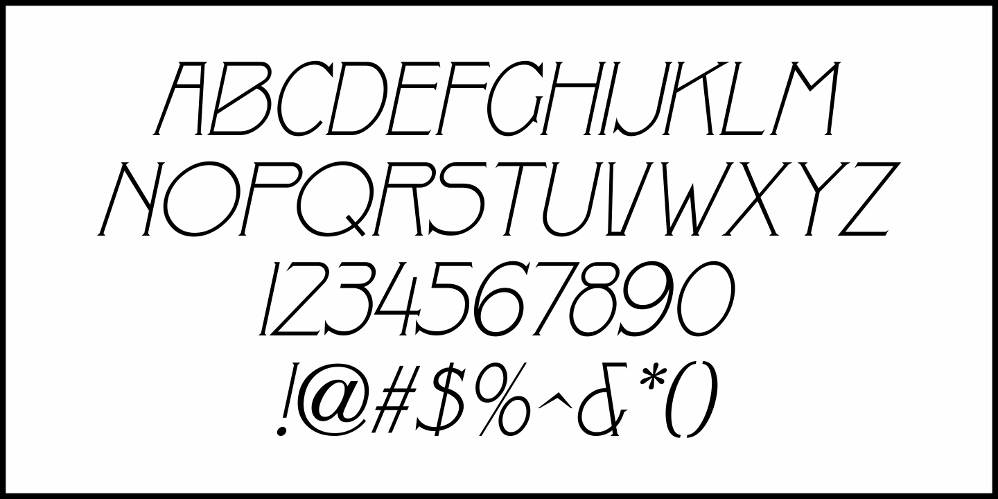 Northbrook Font Poster #1