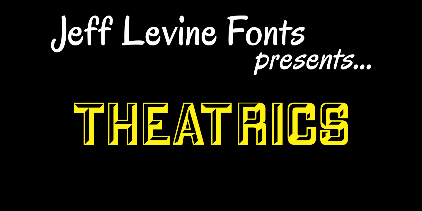 Theatrics Font Poster #1
