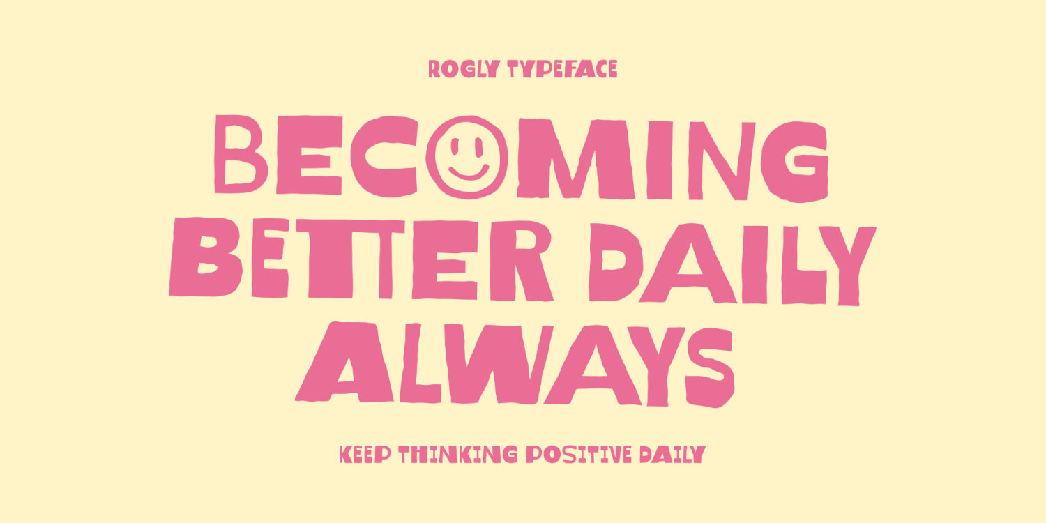 Rogly Font Poster #4