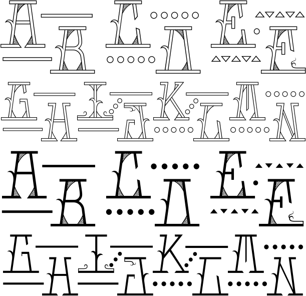 MFC Mastaba Monogram Font Family by Monogram Fonts Co | Font Bros