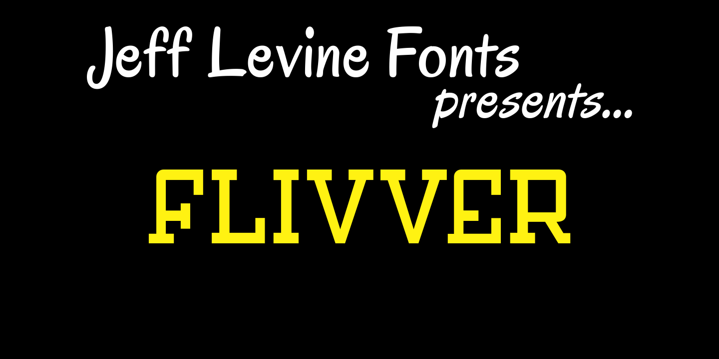 Flivver Font Family Poster