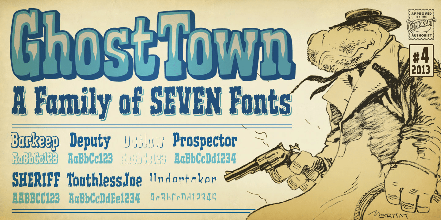 Ghost Town Font Poster #1
