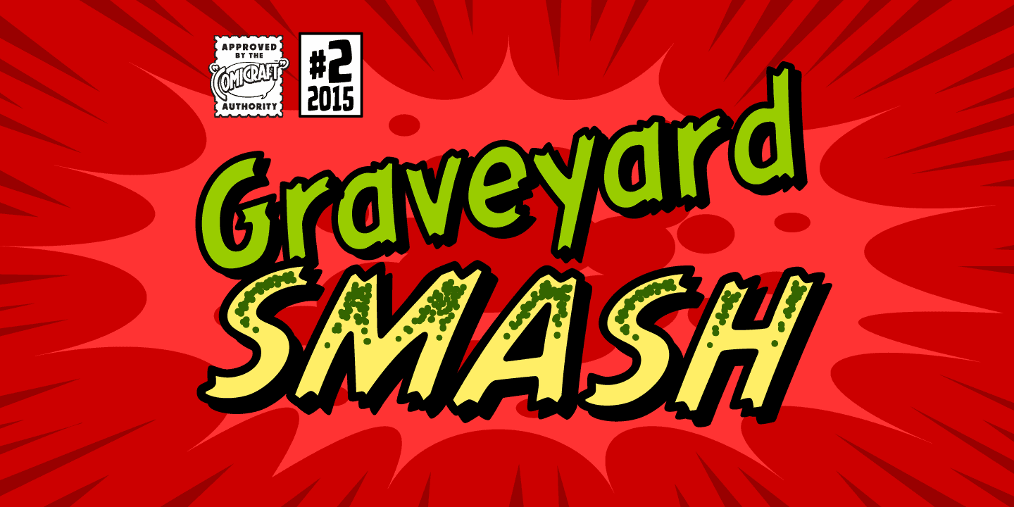 Graveyard Smash Font Poster #1