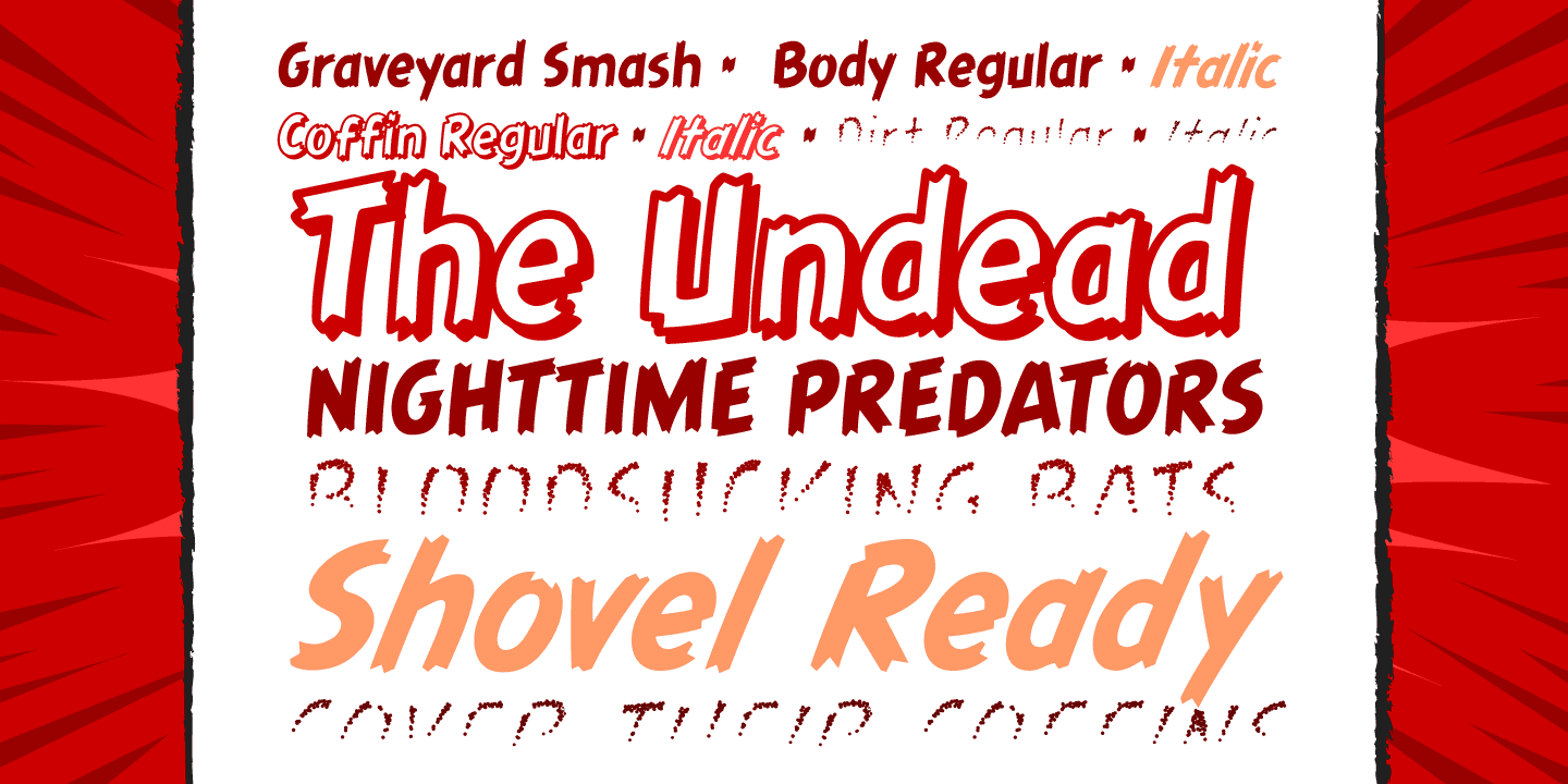 Graveyard Smash Font Poster #1