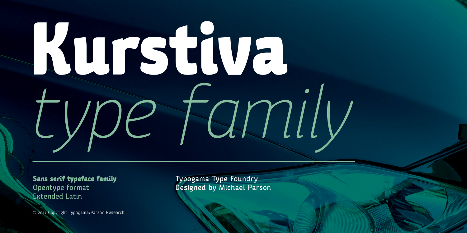 Kurstiva Font Poster #1