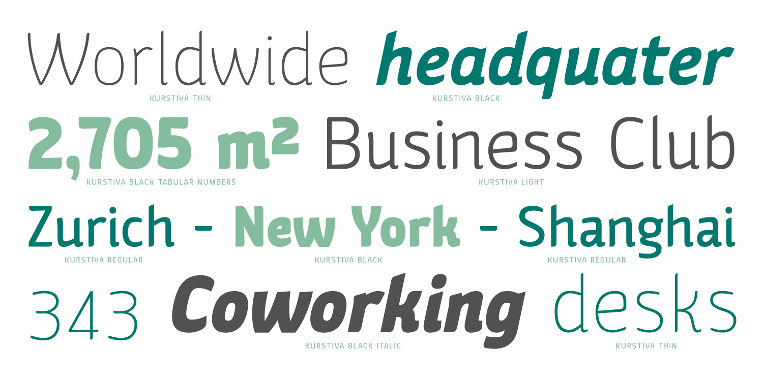 Kurstiva Font Poster #1