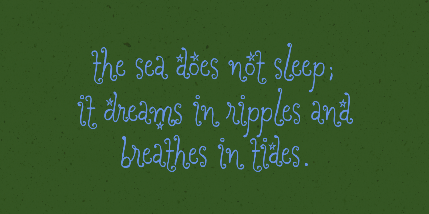 Dreaming Ocean Font Poster #1