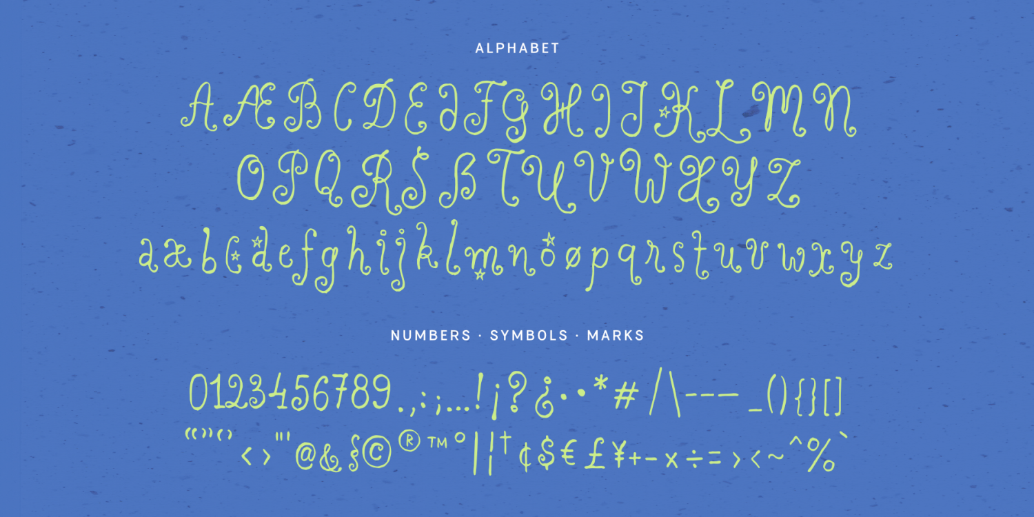 Dreaming Ocean Font Poster #1
