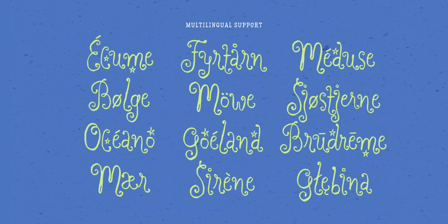 Dreaming Ocean Font Poster #1