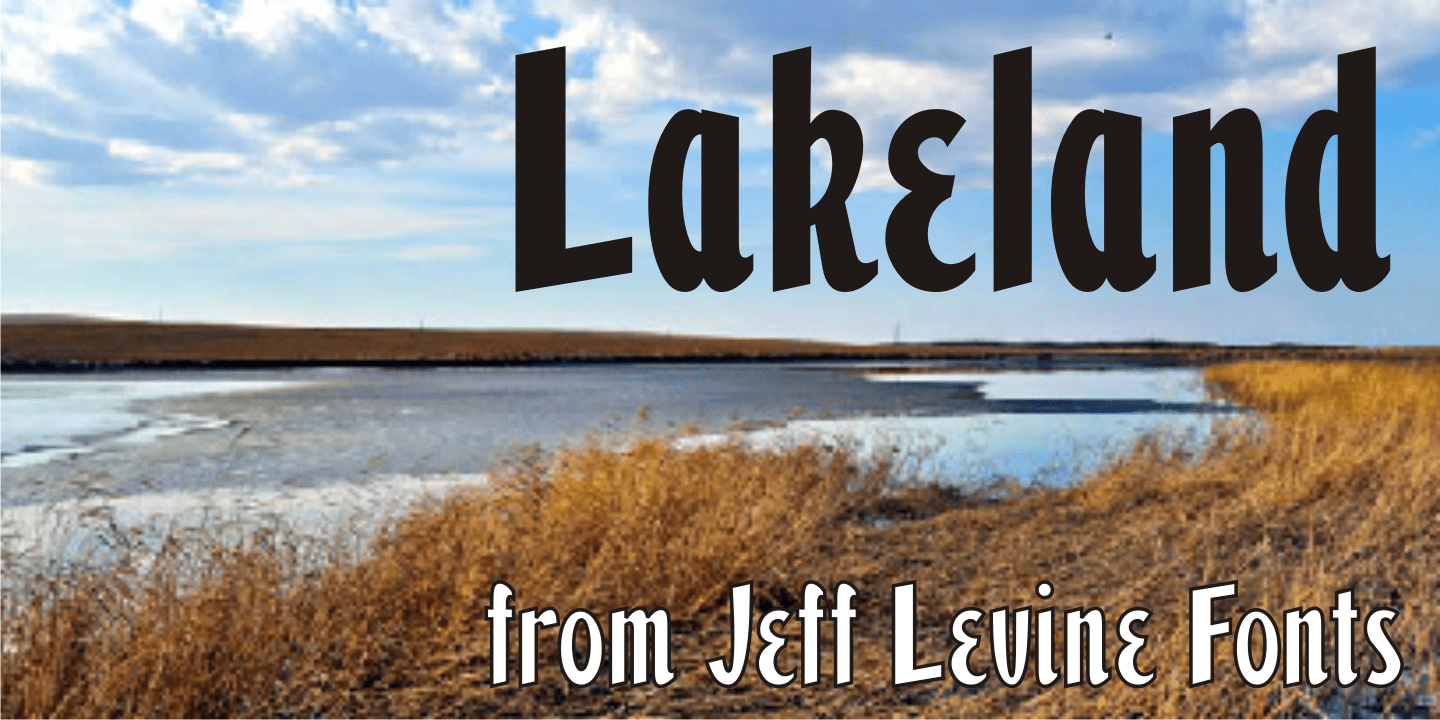 Lakeland Font Poster #1