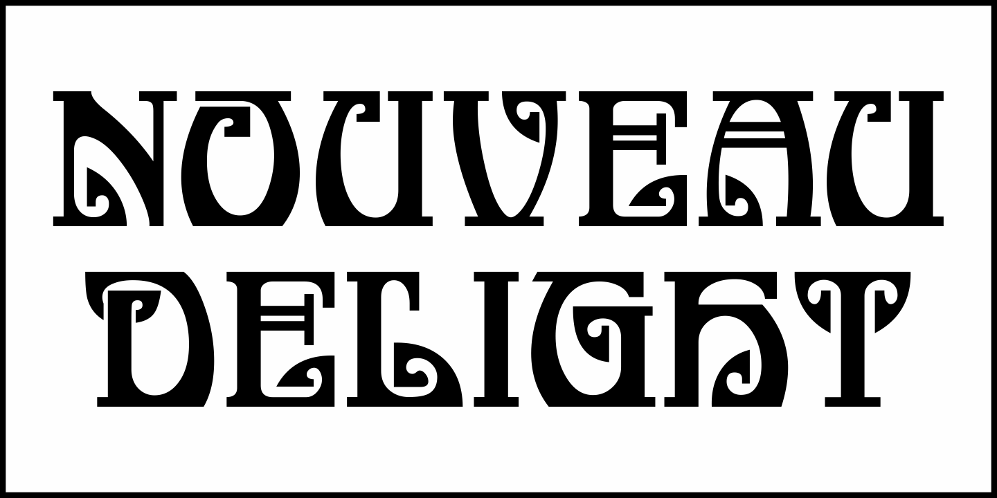 Nouveau Delight Font Poster #1