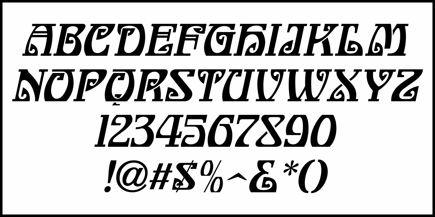 Nouveau Delight Font Poster #1