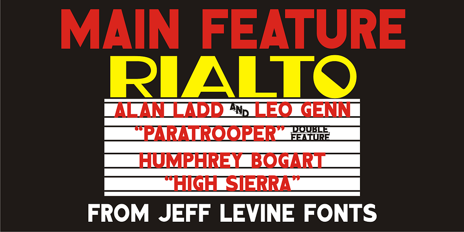 Main Feature Font Family