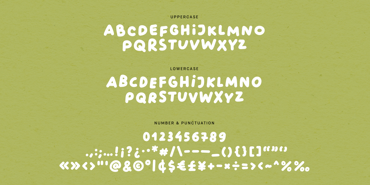 Casual Morning Font Poster #1