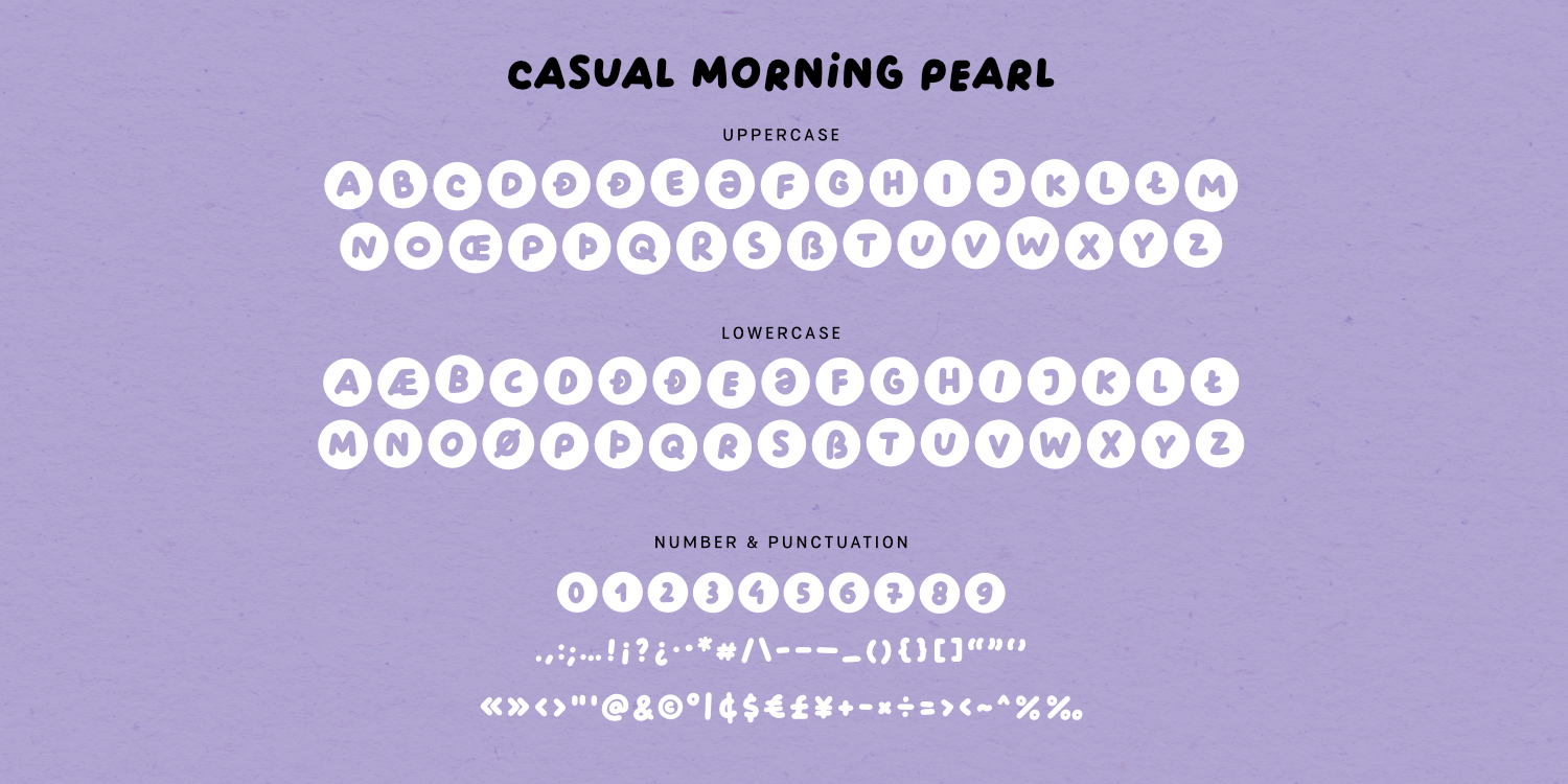 Casual Morning Font Poster #1