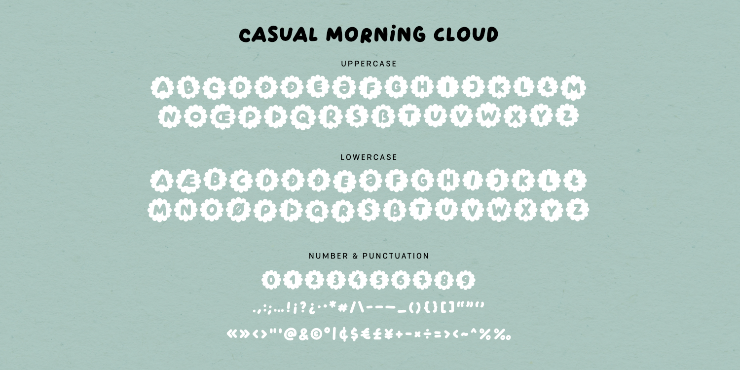 Casual Morning Font Poster #1