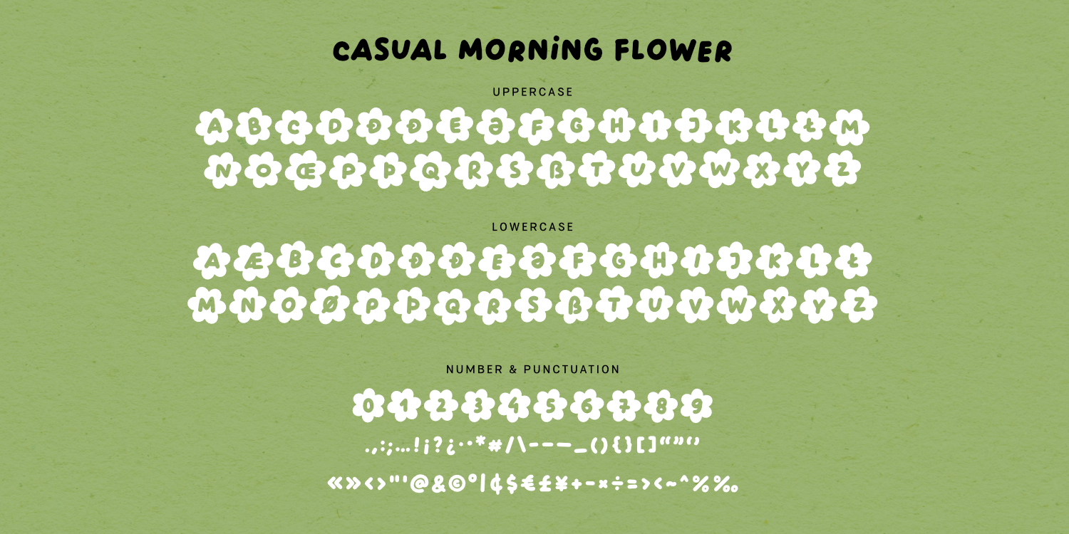 Casual Morning Font Poster #1