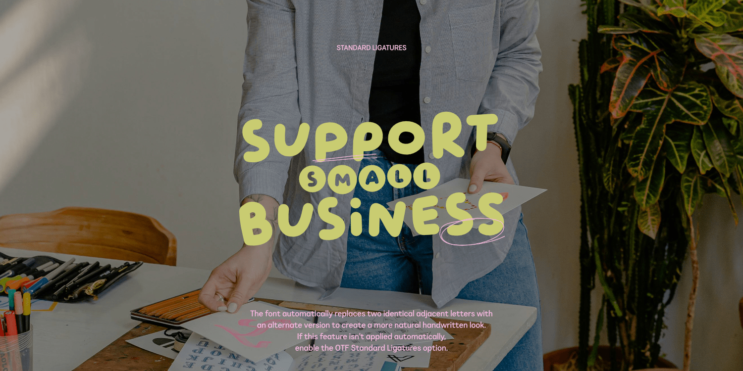 Casual Morning Font Poster #1