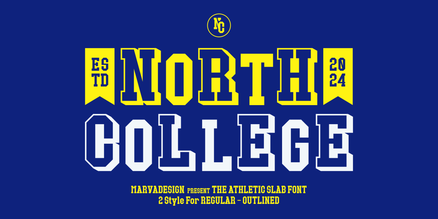 North College Font Poster #1