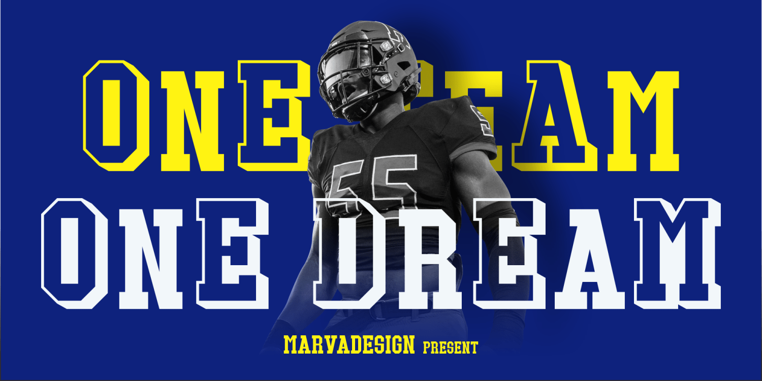 North College Font Poster #1