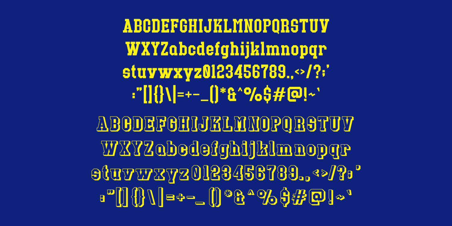 North College Font Poster #1