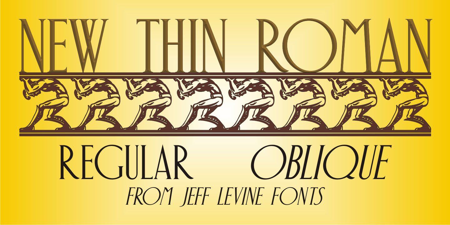 New Thin Roman Font Poster #1