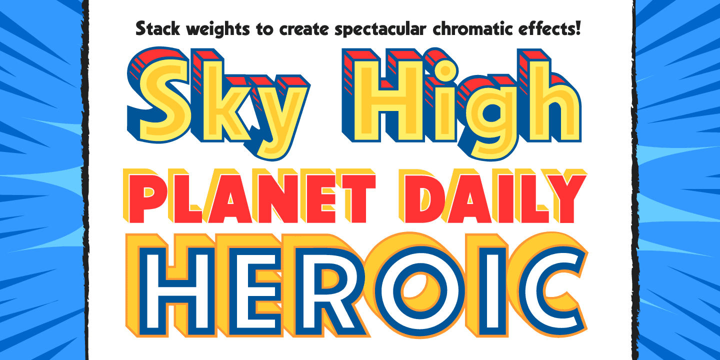 Up Up and Away Font Poster #1