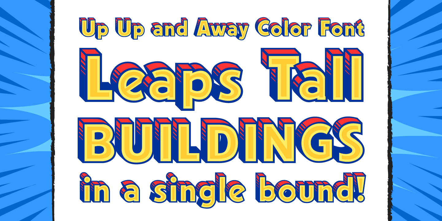 Up Up and Away Font Poster #1
