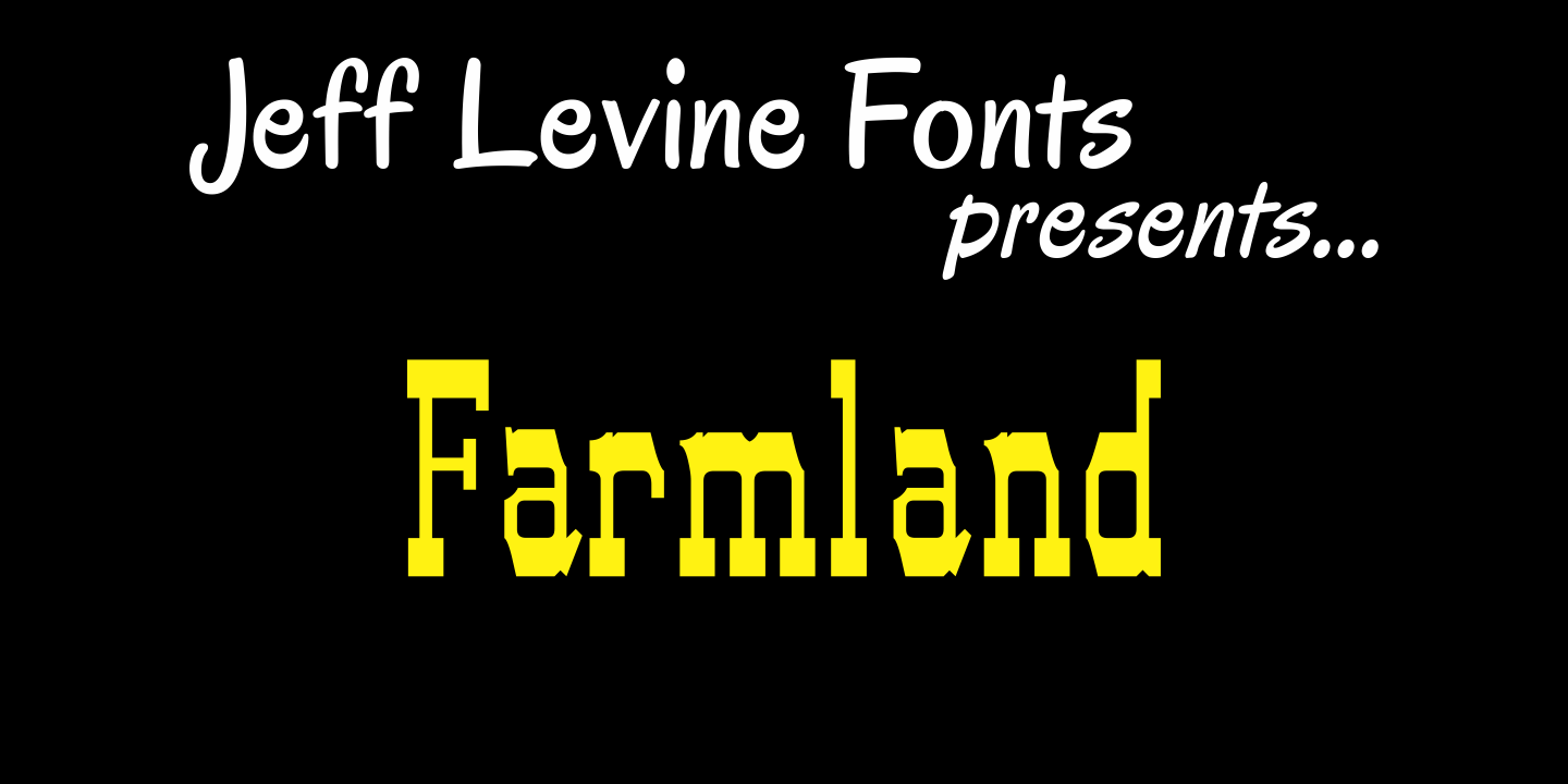 Farmland Font Family Poster
