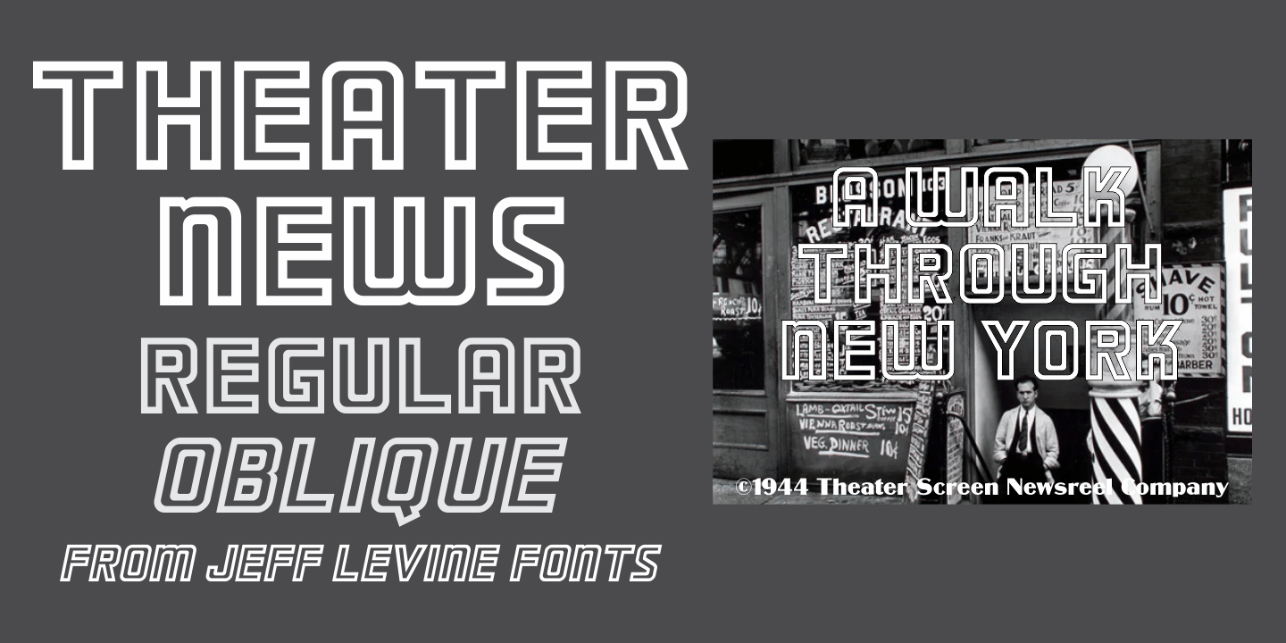 Theater News Font Poster #1