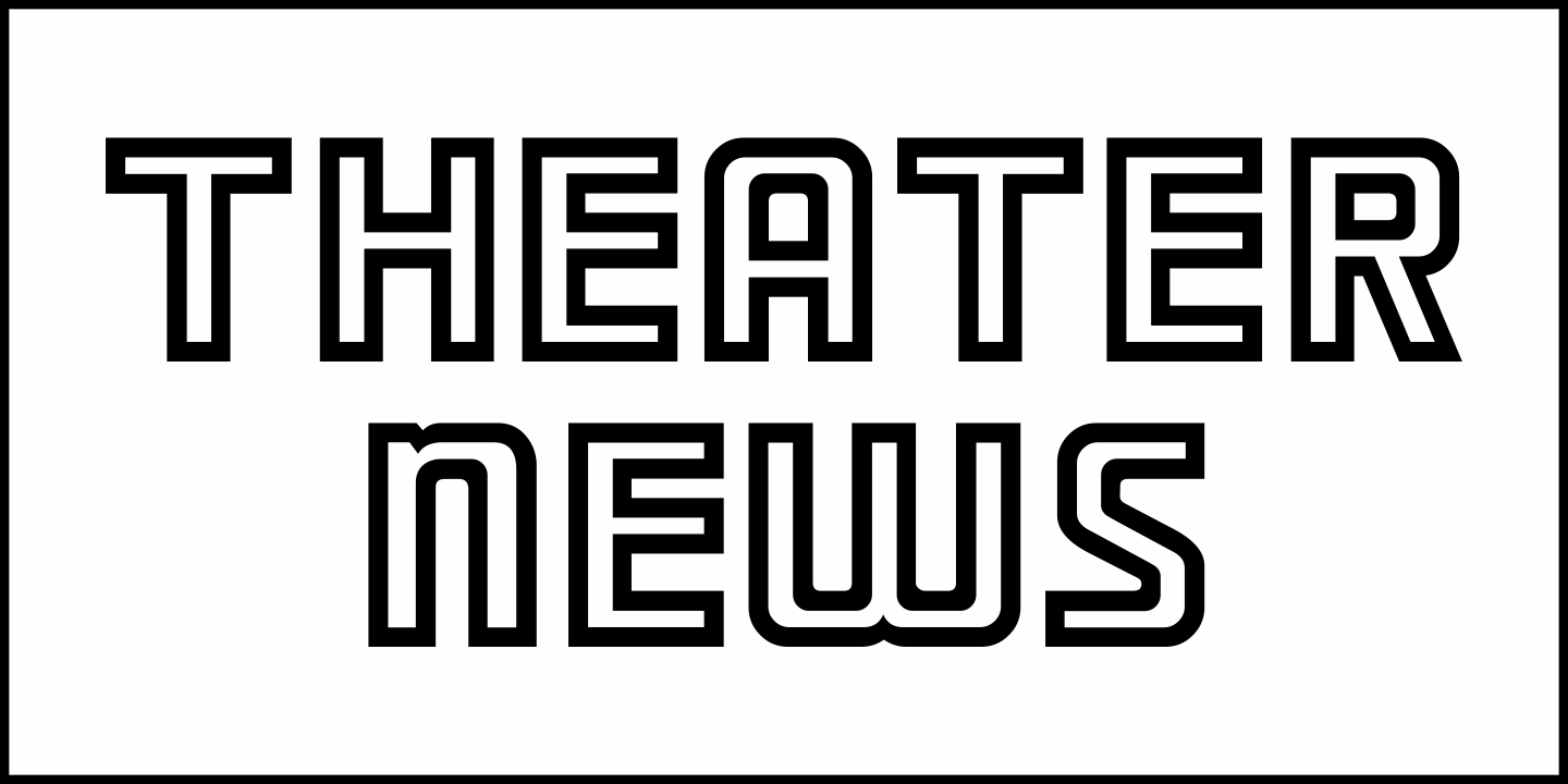 Theater News Font Poster #2