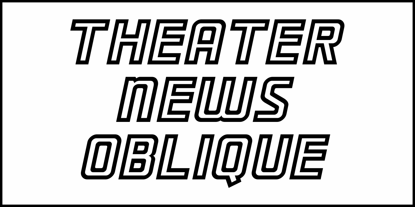 Theater News Font Poster #4