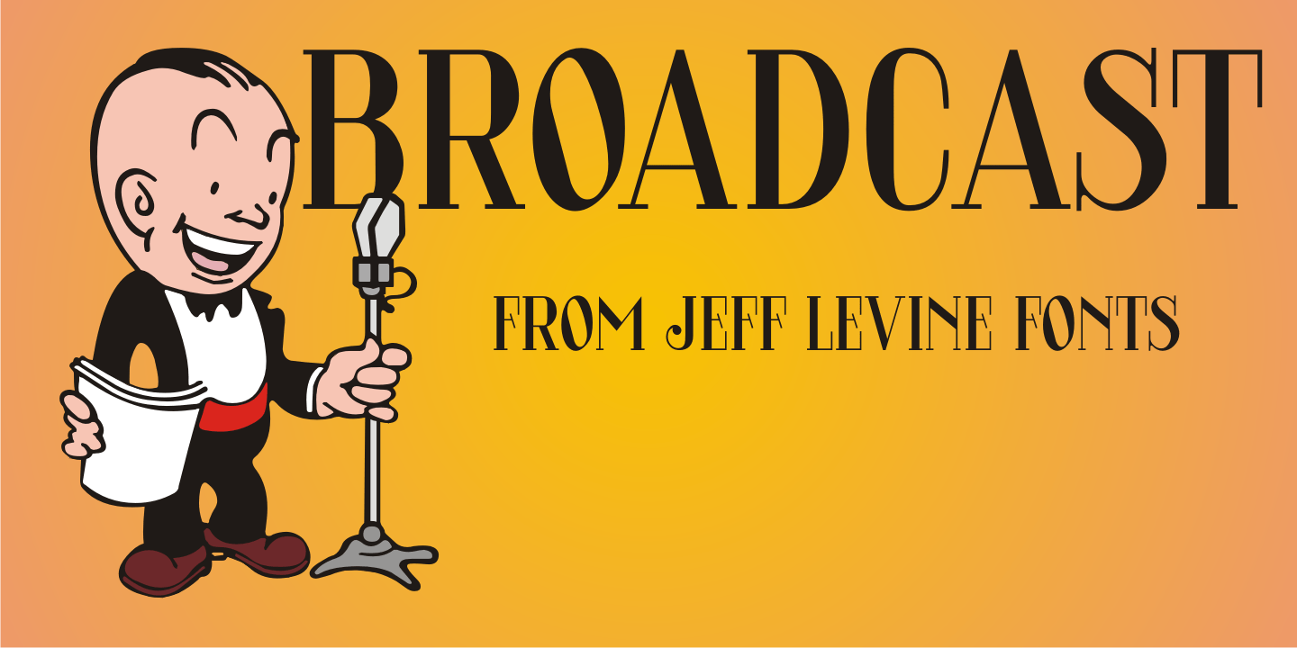 Broadcast Font Family Poster