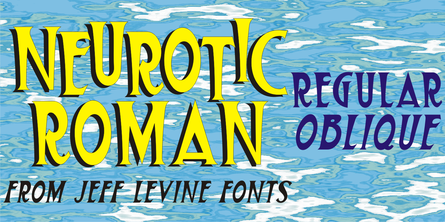 Neurotic Roman Font Family Poster