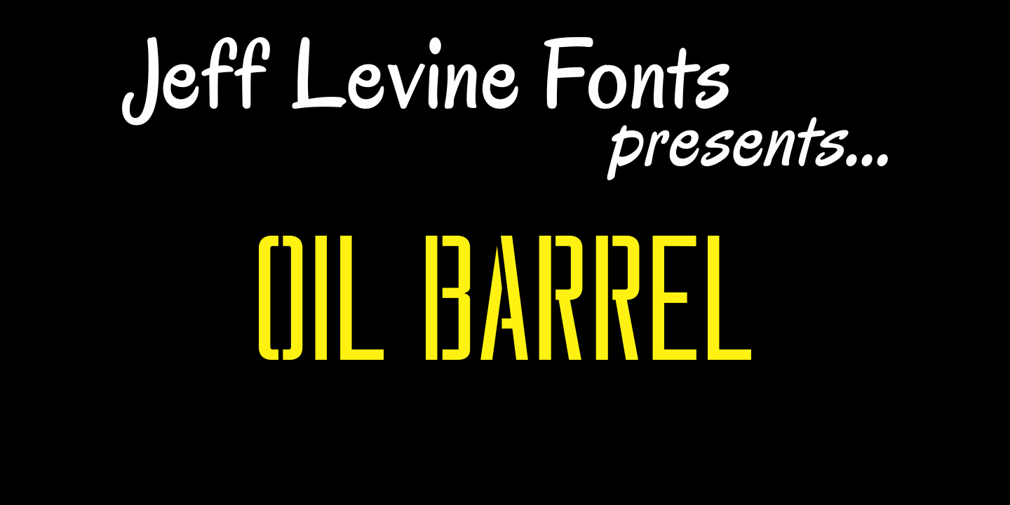 Oil Barrel Font Poster #1