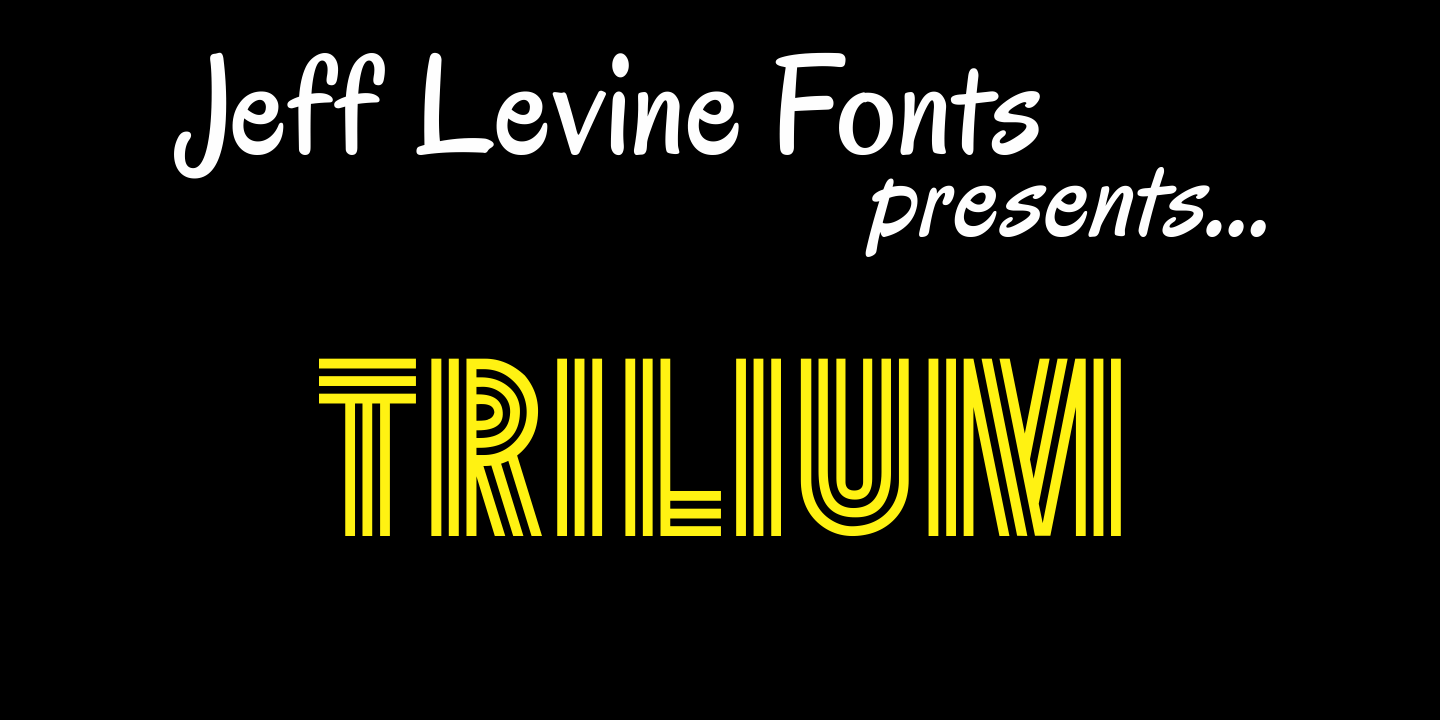 Trilium Font Family Poster
